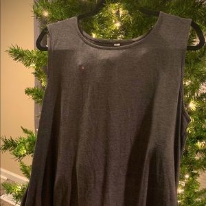 Sleeveless grey top